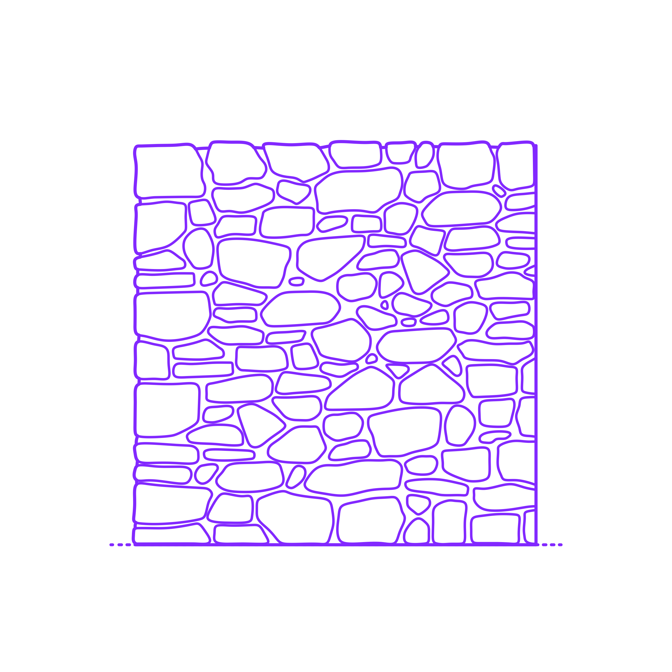 Buildings Stone Masonry Random Uncoursed Rubble Outline Drawing Svg Vector Free Vectors